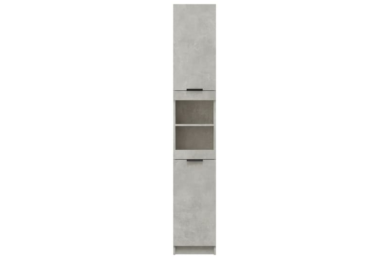 beBasic Badrumsskåp betonggrå 32x34x188,5 cm konstruerat trä - Grey - Hus & renovering - Kök & bad - Badrum - Badrumsmöbler & badrumsinredning - Badrumsskåp