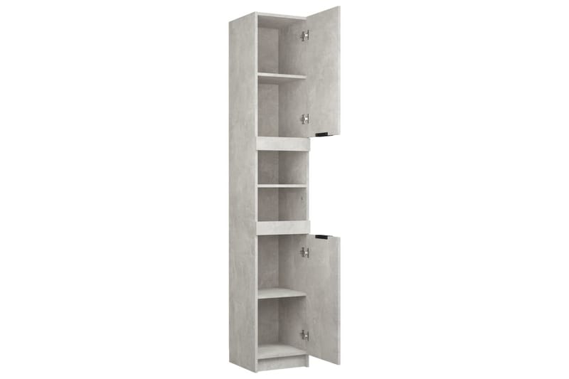 beBasic Badrumsskåp betonggrå 32x34x188,5 cm konstruerat trä - Grey - Hus & renovering - Kök & bad - Badrum - Badrumsmöbler & badrumsinredning - Badrumsskåp