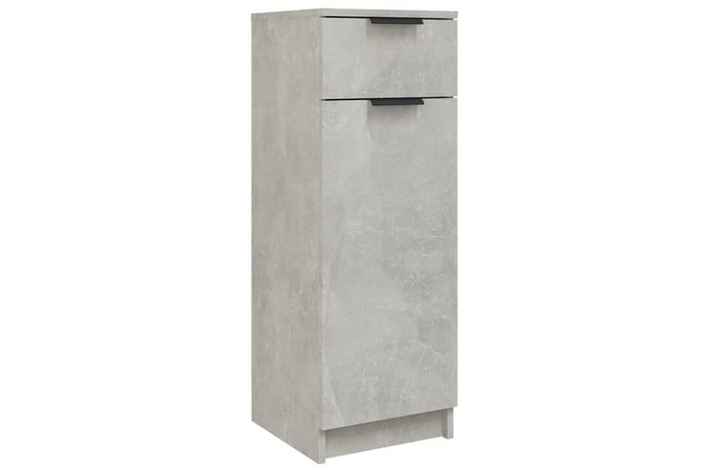 beBasic Badrumsskåp betonggrå 32x34x90 cm konstruerat trä - Grey - Badrumsskåp