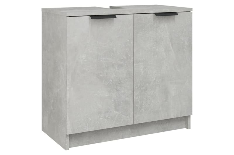 beBasic Badrumsskåp betonggrå 64,5x33,5x59 cm konstruerat trä - Grey - Badrumsskåp