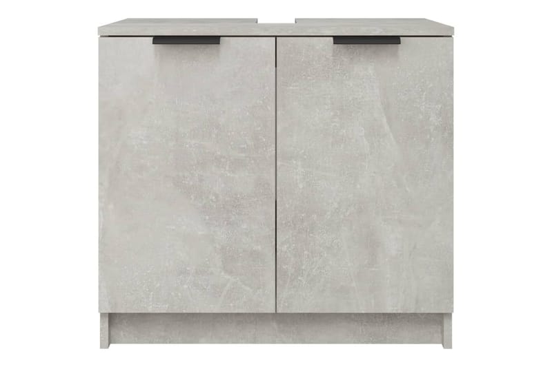beBasic Badrumsskåp betonggrå 64,5x33,5x59 cm konstruerat trä - Grey - Hus & renovering - Kök & bad - Badrum - Badrumsmöbler & badrumsinredning - Badrumsskåp