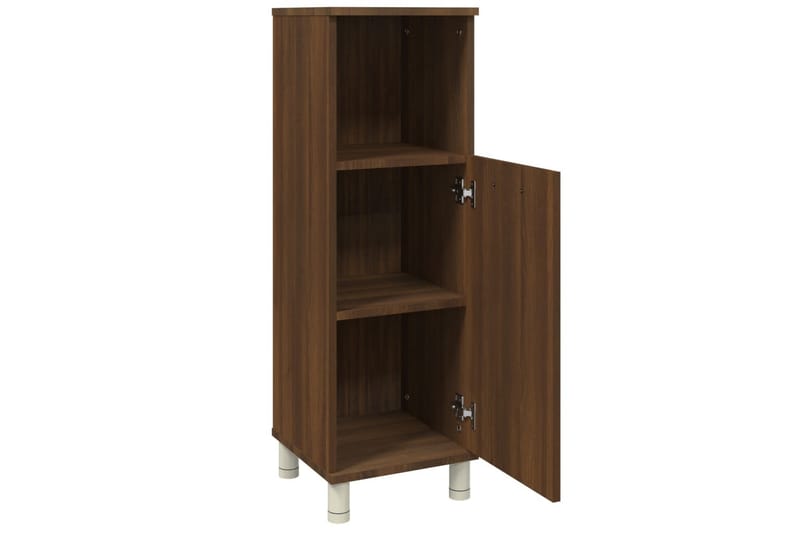 beBasic Badrumsskåp brun ek 30x30x95 cm konstruerat trä - Brown - Hus & renovering - Kök & bad - Badrum - Badrumsmöbler & badrumsinredning - Badrumsskåp