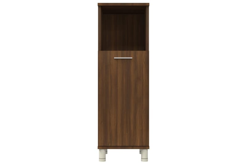 beBasic Badrumsskåp brun ek 30x30x95 cm konstruerat trä - Brown - Hus & renovering - Kök & bad - Badrum - Badrumsmöbler & badrumsinredning - Badrumsskåp