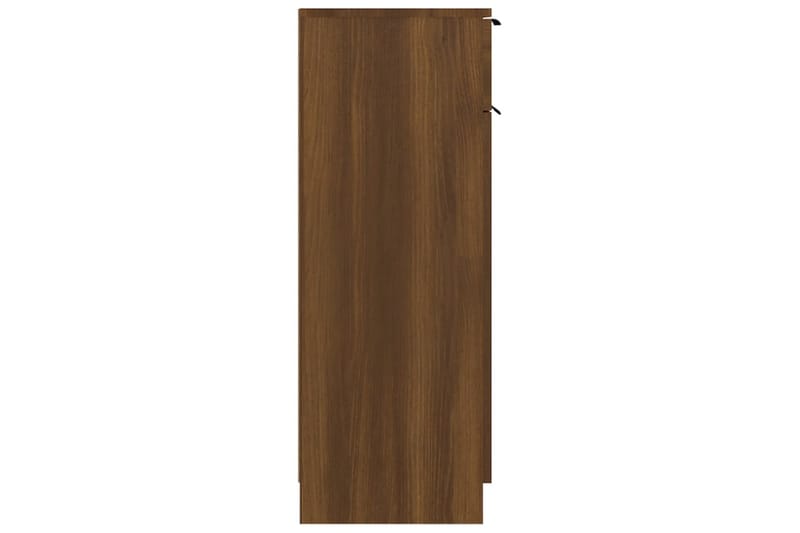 beBasic Badrumsskåp brun ek 32x34x90 cm konstruerat trä - Brown - Badrumsskåp