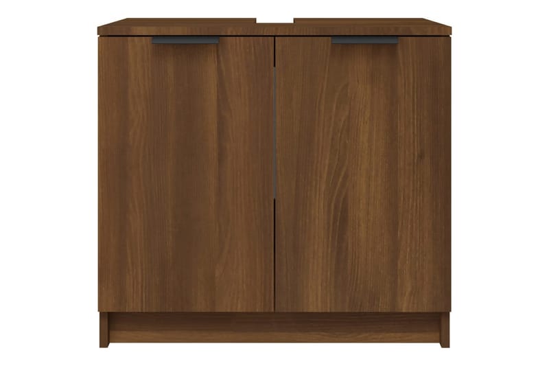 beBasic Badrumsskåp brun ek 64,5x33,5x59 cm konstruerat trä - Brown - Hus & renovering - Kök & bad - Badrum - Badrumsmöbler & badrumsinredning - Badrumsskåp