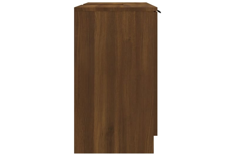 beBasic Badrumsskåp brun ek 64,5x33,5x59 cm konstruerat trä - Brown - Hus & renovering - Kök & bad - Badrum - Badrumsmöbler & badrumsinredning - Badrumsskåp