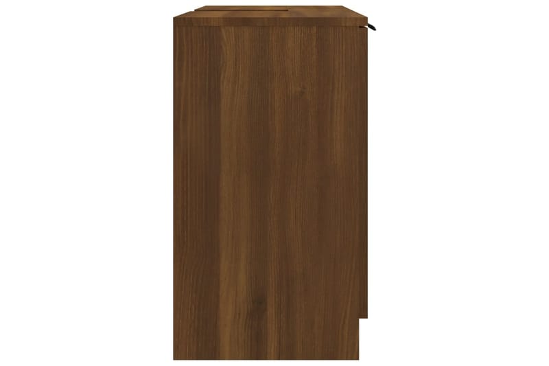 beBasic Badrumsskåp brun ek 64,5x33,5x59 cm konstruerat trä - Brown - Badrumsskåp