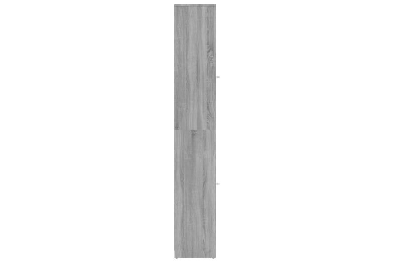 beBasic Badrumsskåp grå sonoma 30x30x183,5 cm konstruerat trä - Grey - Badrumsskåp
