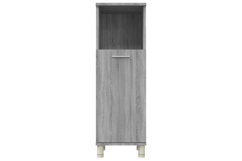 beBasic Badrumsskåp grå sonoma 30x30x95 cm konstruerat trä - Grey - Hus & renovering - Kök & bad - Badrum - Badrumsmöbler & badrumsinredning - Badrumsskåp