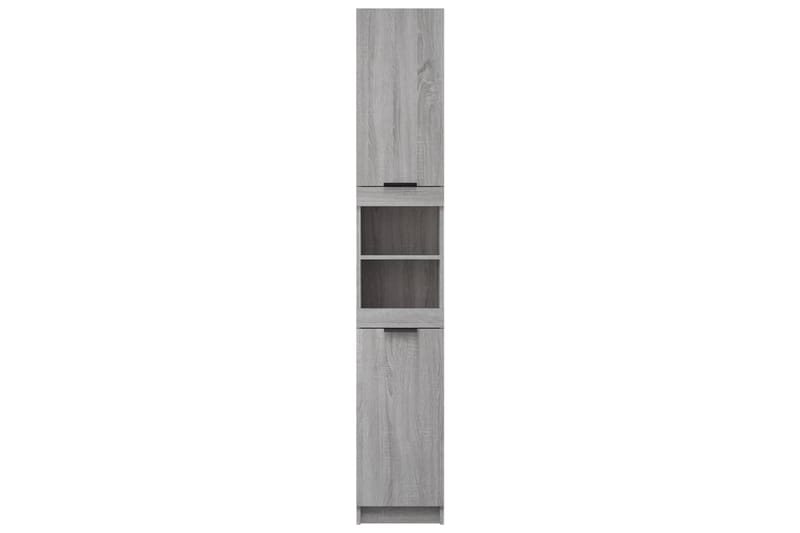 beBasic Badrumsskåp grå sonoma 32x34x188,5 cm konstruerat trä - Grey - Hus & renovering - Kök & bad - Badrum - Badrumsmöbler & badrumsinredning - Badrumsskåp