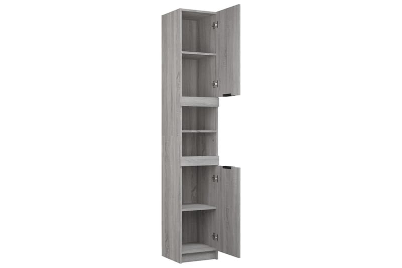 beBasic Badrumsskåp grå sonoma 32x34x188,5 cm konstruerat trä - Grey - Hus & renovering - Kök & bad - Badrum - Badrumsmöbler & badrumsinredning - Badrumsskåp