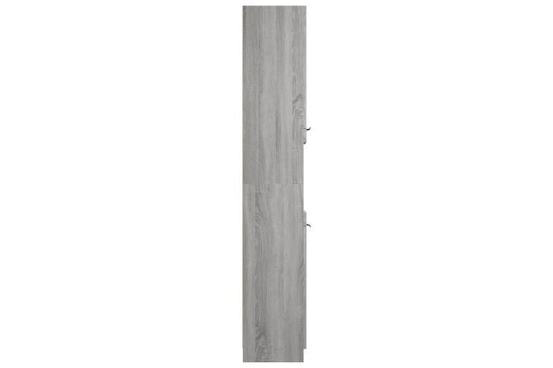 beBasic Badrumsskåp grå sonoma 32x34x188,5 cm konstruerat trä - Grey - Badrumsskåp - Tvättskåp - Väggskåp & högskåp