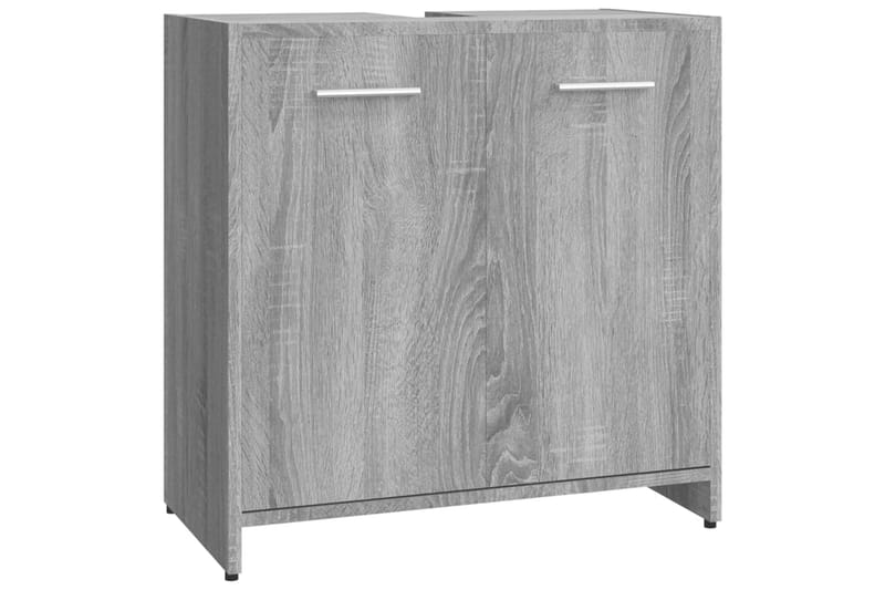 beBasic Badrumsskåp grå sonoma 60x33x60 cm konstruerat trä - Grey - Hus & renovering - Kök & bad - Badrum - Badrumsmöbler & badrumsinredning - Badrumsskåp