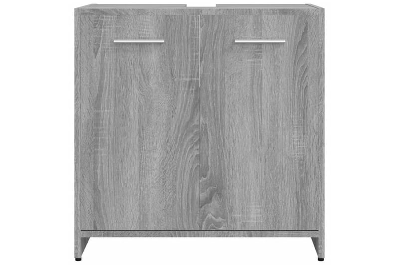 beBasic Badrumsskåp grå sonoma 60x33x60 cm konstruerat trä - Grey - Hus & renovering - Kök & bad - Badrum - Badrumsmöbler & badrumsinredning - Badrumsskåp