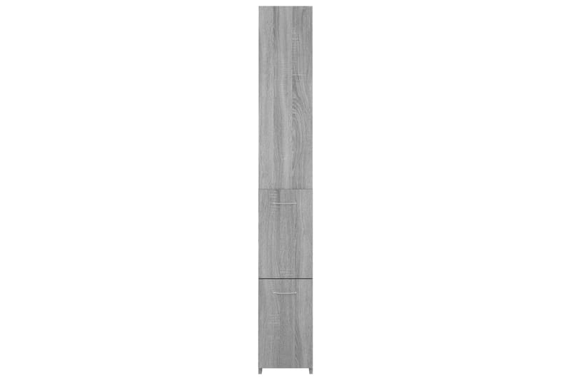 beBasic Badrumsskåp grå sonoma-ek 25x25x170 cm konstruerat trä - Grey - Hus & renovering - Kök & bad - Badrum - Badrumsmöbler & badrumsinredning - Badrumsskåp