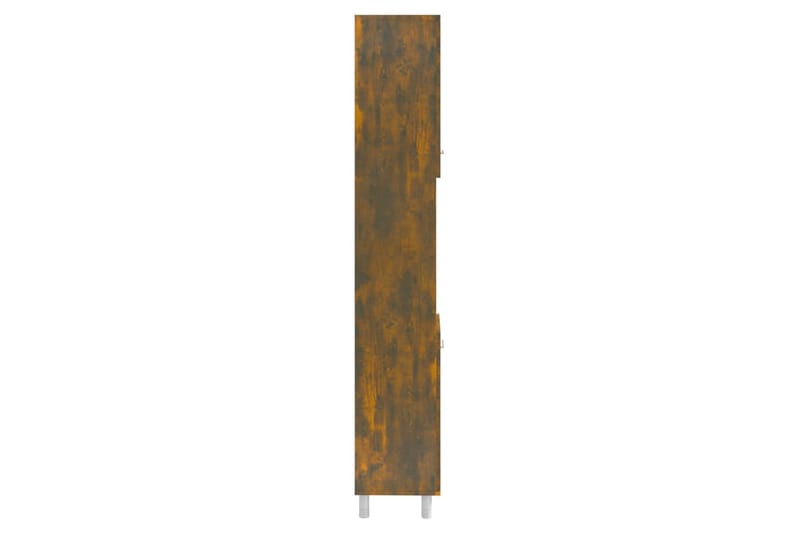 beBasic Badrumsskåp rökfärgad ek 30x30x179 cm konstruerat trä - Brown - Badrumsskåp - Tvättskåp - Väggskåp & högskåp