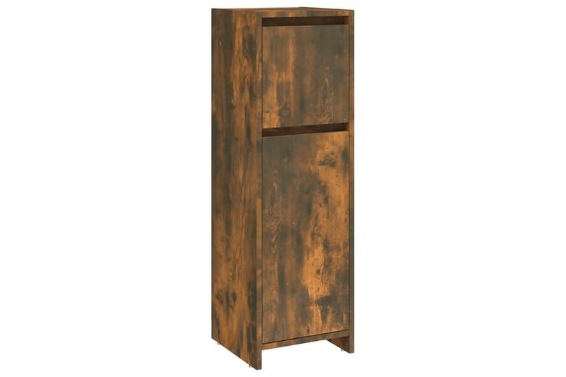beBasic Badrumsskåp rökfärgad ek 30x30x95 cm konstruerat trä - Brown - Hus & renovering - Kök & bad - Badrum - Badrumsmöbler & badrumsinredning - Badrumsskåp