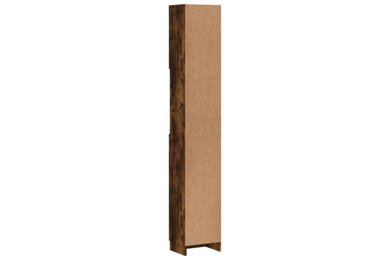 beBasic Badrumsskåp rökfärgad ek 32x25,5x190 cm konstruerat trä - Brown - Badrumsskåp - Tvättskåp - Väggskåp & högskåp