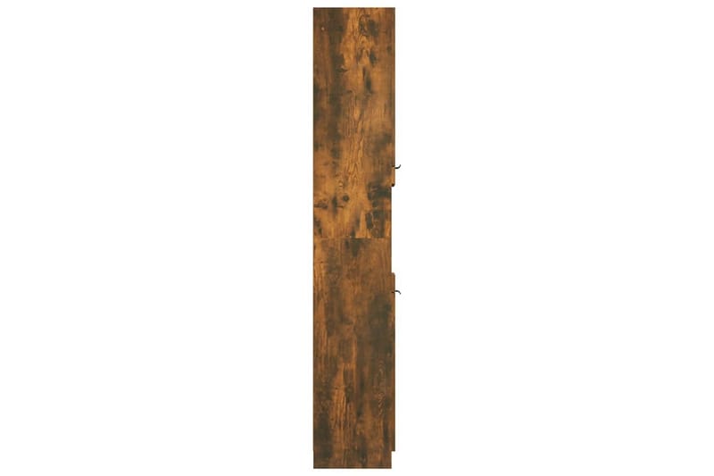 beBasic Badrumsskåp rökfärgad ek 32x34x188,5 cm konstruerat trä - Brown - Hus & renovering - Kök & bad - Badrum - Badrumsmöbler & badrumsinredning - Badrumsskåp
