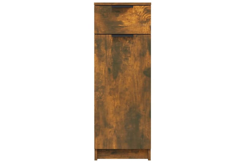 beBasic Badrumsskåp rökfärgad ek 32x34x90 cm konstruerat trä - Brown - Hus & renovering - Kök & bad - Badrum - Badrumsmöbler & badrumsinredning - Badrumsskåp