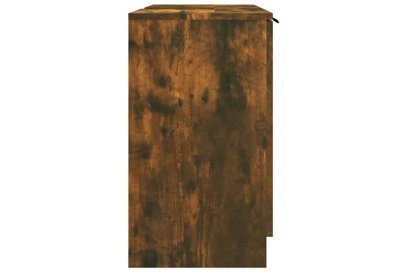 beBasic Badrumsskåp rökfärgad ek 64,5x33,5x59 cm konstruerat trä - Brown - Badrumsskåp