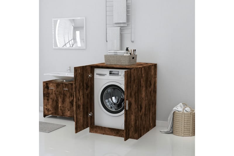 beBasic Badrumsskåp rökfärgad ek 71x71,5x91,5 cm - Hus & renovering - Kök & bad - Badrum - Badrumsmöbler & badrumsinredning - Badrumsskåp