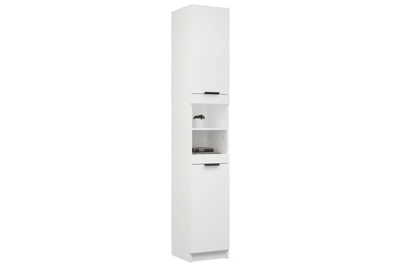 beBasic Badrumsskåp vit 32x34x188,5 cm konstruerat trä - White - Hus & renovering - Kök & bad - Badrum - Badrumsmöbler & badrumsinredning - Badrumsskåp