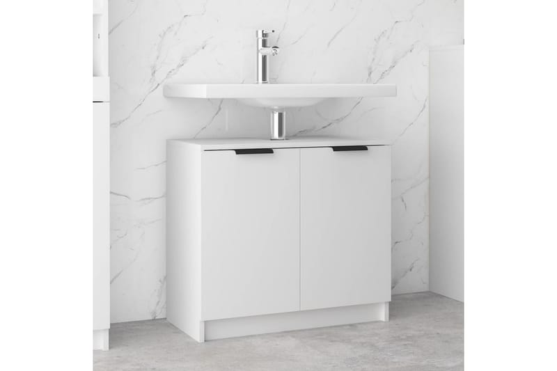 beBasic Badrumsskåp vit 64,5x33,5x59 cm konstruerat trä - White - Hus & renovering - Kök & bad - Badrum - Badrumsmöbler & badrumsinredning - Badrumsskåp