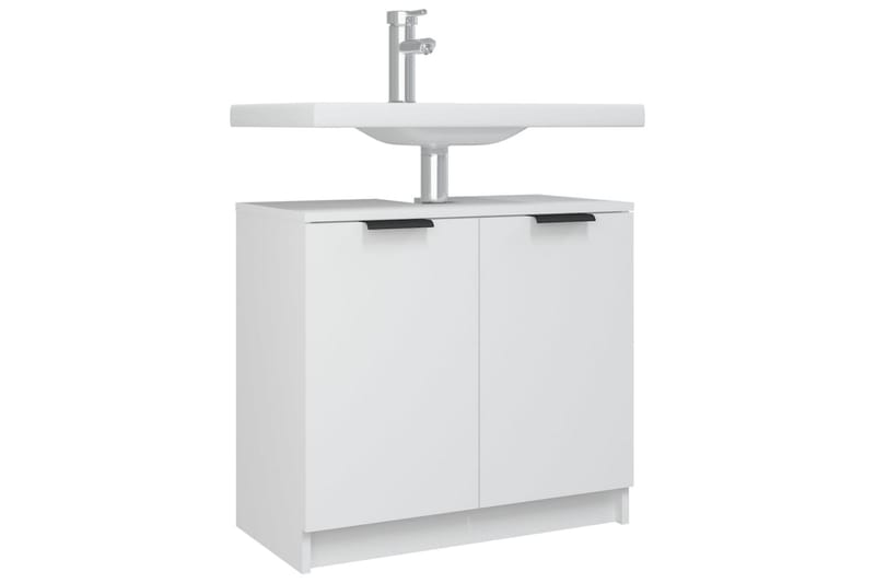 beBasic Badrumsskåp vit 64,5x33,5x59 cm konstruerat trä - White - Hus & renovering - Kök & bad - Badrum - Badrumsmöbler & badrumsinredning - Badrumsskåp