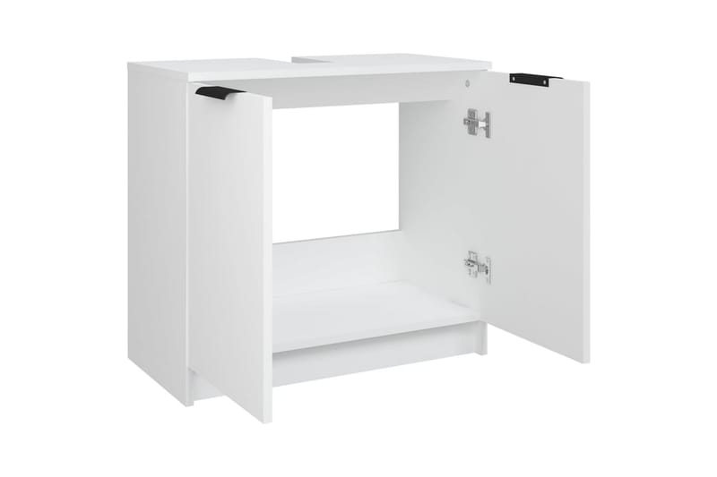 beBasic Badrumsskåp vit 64,5x33,5x59 cm konstruerat trä - White - Hus & renovering - Kök & bad - Badrum - Badrumsmöbler & badrumsinredning - Badrumsskåp
