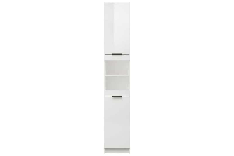 beBasic Badrumsskåp vit högglans 32x34x188,5 cm konstruerat trä - White - Badrumsskåp - Tvättskåp - Väggskåp & högskåp