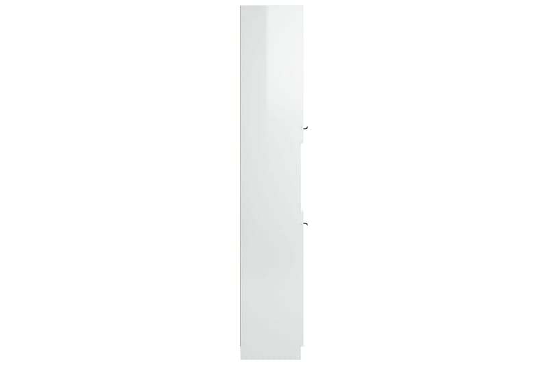beBasic Badrumsskåp vit högglans 32x34x188,5 cm konstruerat trä - White - Badrumsskåp - Tvättskåp - Väggskåp & högskåp