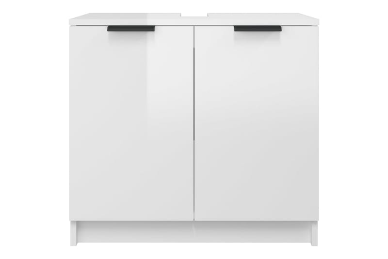 beBasic Badrumsskåp vit högglans 64,5x33,5x59 cm konstruerat trä - White - Hus & renovering - Kök & bad - Badrum - Badrumsmöbler & badrumsinredning - Badrumsskåp