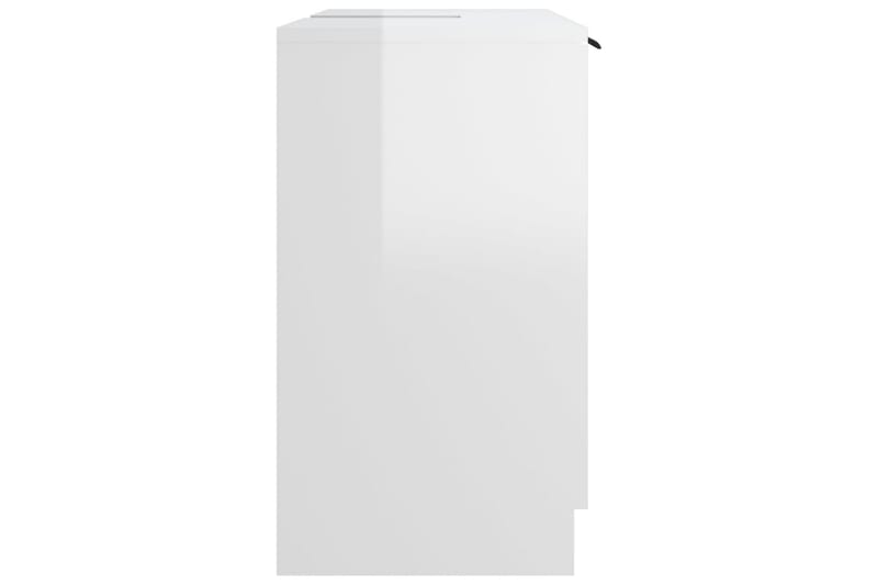 beBasic Badrumsskåp vit högglans 64,5x33,5x59 cm konstruerat trä - White - Hus & renovering - Kök & bad - Badrum - Badrumsmöbler & badrumsinredning - Badrumsskåp