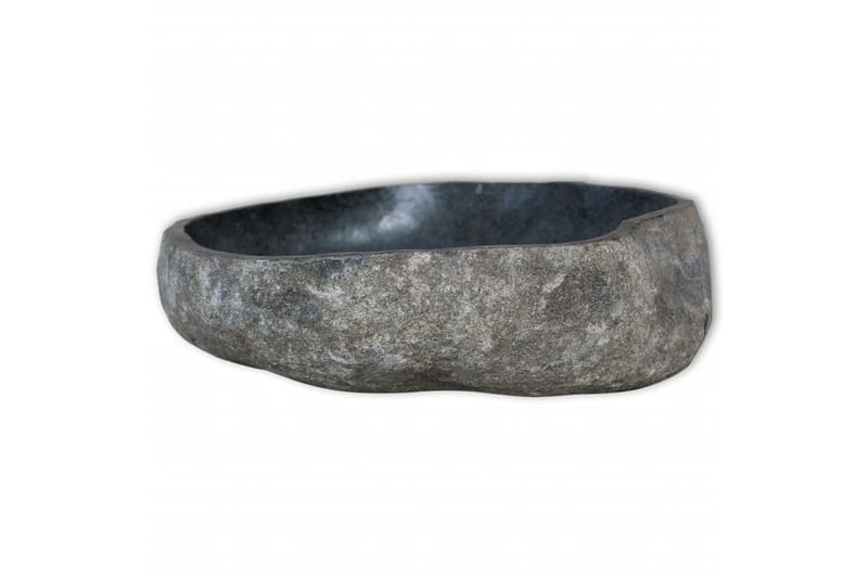 beBasic Handfatsbänk med handfat i flodsten massiv teak - Black - Hus & renovering - Kök & bad - Badrum - Badrumsmöbler & badrumsinredning - Tvättställsskåp & kommod