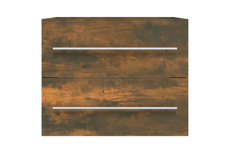 beBasic Handfatsskåp rökfärgad ek 60x38,5x48 cm konstruerat trä - Brown - Hus & renovering - Kök & bad - Badrum - Badrumsmöbler & badrumsinredning - Tvättställsskåp & kommod