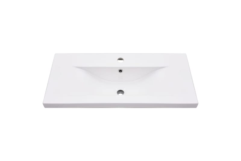 beBasic Handfatsställ med inbyggt handfat vit järn - White - Hus & renovering - Kök & bad - Badrum - Badrumsmöbler & badrumsinredning - Tvättställsskåp & kommod
