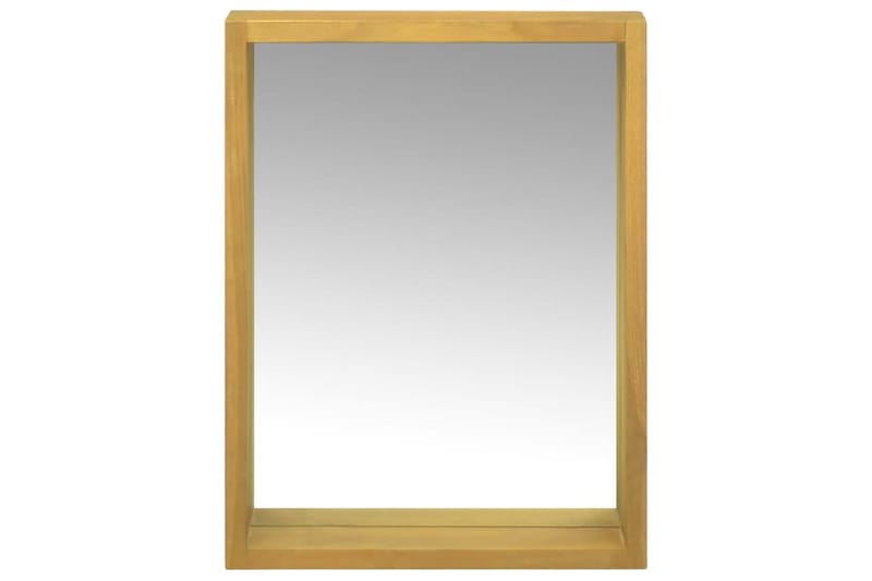 beBasic Spegelskåp 30x10x40 cm massiv teak - Brown - Spegelskåp badrum