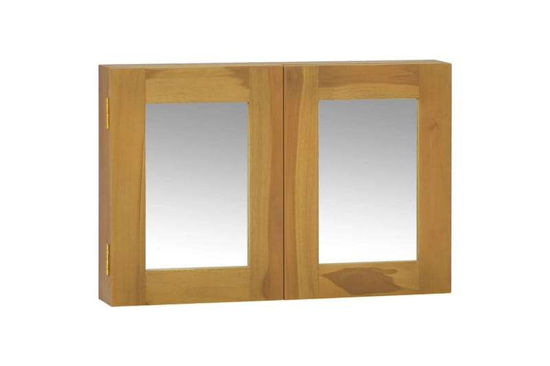 beBasic Spegelskåp 60x10x40 cm massiv teak - Brown - Hus & renovering - Kök & bad - Badrum - Badrumsmöbler & badrumsinredning - Spegelskåp badrum