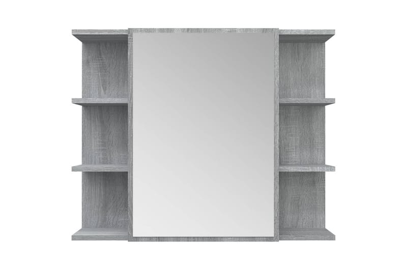 beBasic Spegelskåp för badrum Grå Sonoma 80x20,5x64 cm konstruerat trä - Grey - Spegelskåp badrum