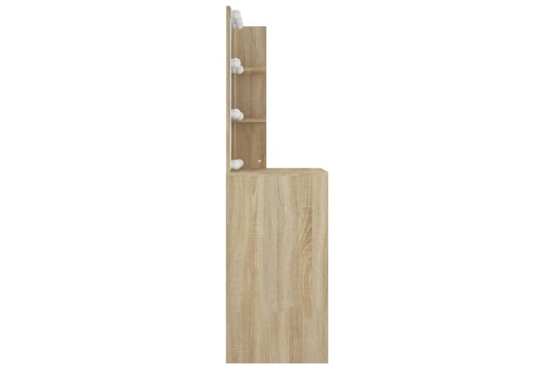 beBasic Spegelskåp med LED sonoma-ek 60x40x140 cm - Brown - Hus & renovering - Kök & bad - Badrum - Badrumsmöbler & badrumsinredning - Spegelskåp badrum