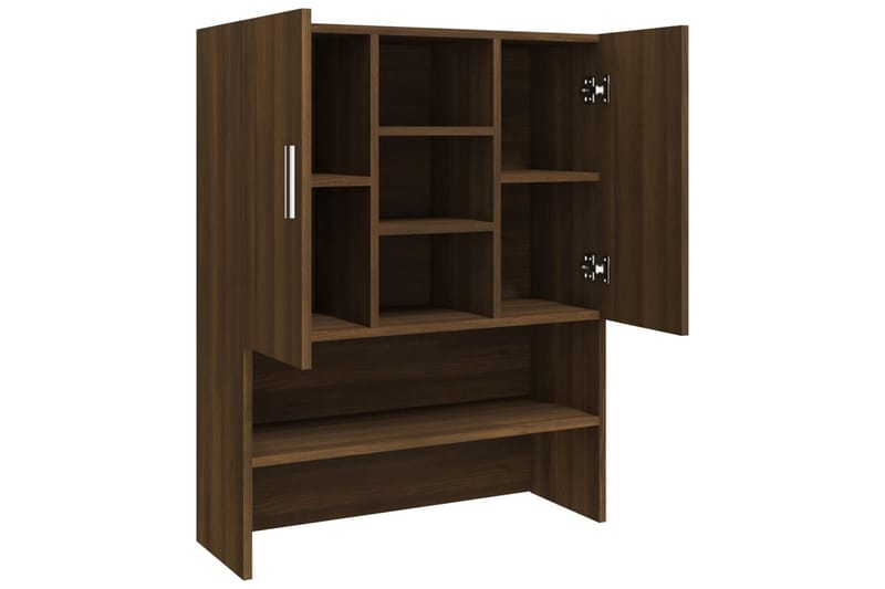 beBasic Tvättmaskinsskåp brun ek konstruerat trä - Hus & renovering - Kök & bad - Badrum - Badrumsmöbler & badrumsinredning - Badrumsskåp