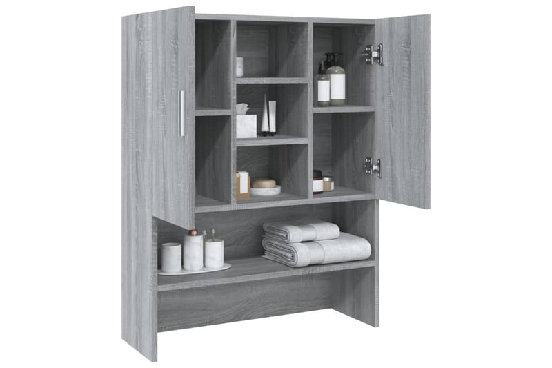beBasic Tvättmaskinsskåp grå sonoma 70,5x25,5x90 cm - Hus & renovering - Kök & bad - Badrum - Badrumsmöbler & badrumsinredning - Badrumsskåp