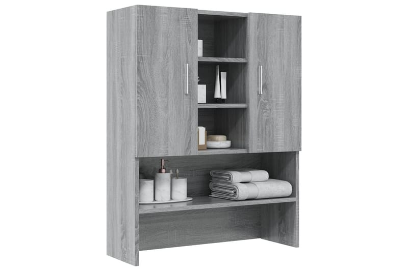 beBasic Tvättmaskinsskåp grå sonoma 70,5x25,5x90 cm - Hus & renovering - Kök & bad - Badrum - Badrumsmöbler & badrumsinredning - Badrumsskåp