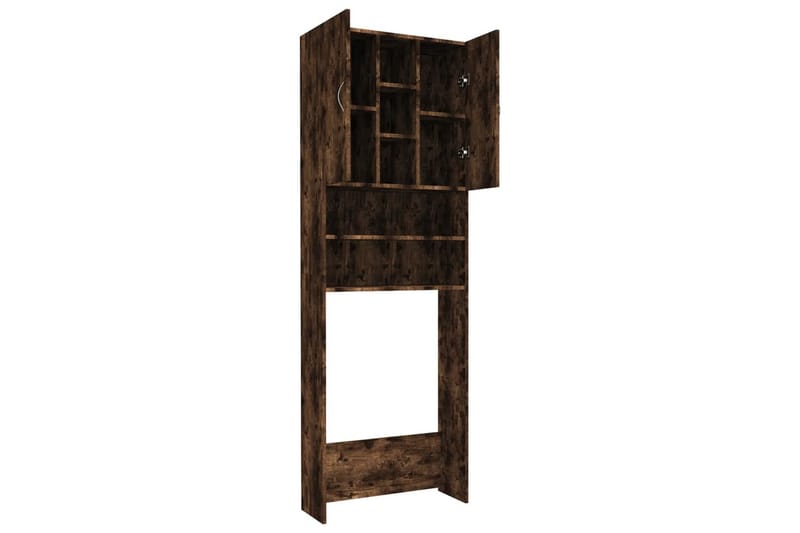 beBasic Tvättmaskinsskåp rökfärgad ek 64x25,5x190 cm - Hus & renovering - Kök & bad - Badrum - Badrumsmöbler & badrumsinredning - Badrumsskåp