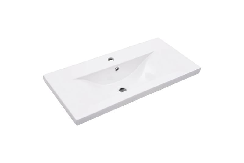 beBasic Tvättställsram med inbyggt handfat vit järn - White - Hus & renovering - Kök & bad - Badrum - Badrumsmöbler & badrumsinredning - Badrumsskåp