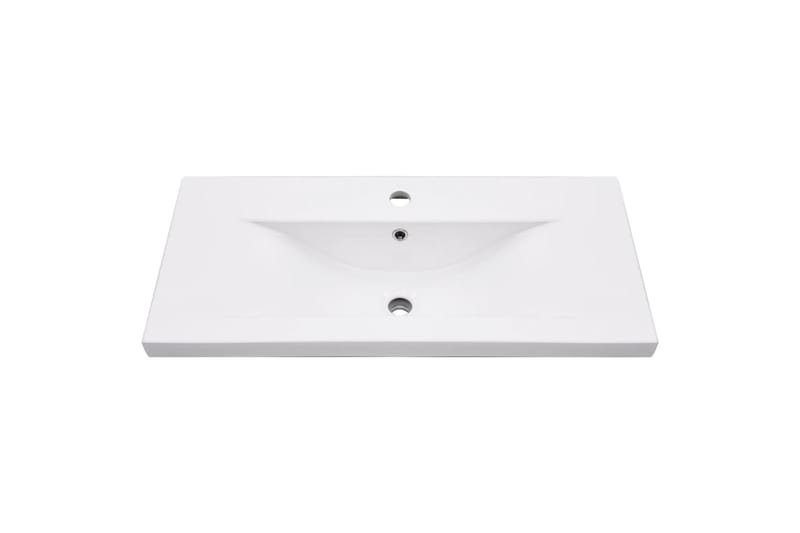 beBasic Tvättställsram med inbyggt handfat vit järn - White - Hus & renovering - Kök & bad - Badrum - Badrumsmöbler & badrumsinredning - Badrumsskåp