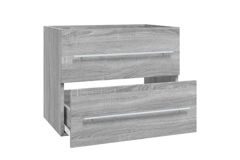 beBasic Tvättställsskåp grå sonoma 60x38,5x48 cm konstruerat trä - Grey - Hus & renovering - Kök & bad - Badrum - Badrumsmöbler & badrumsinredning - Badrumsskåp