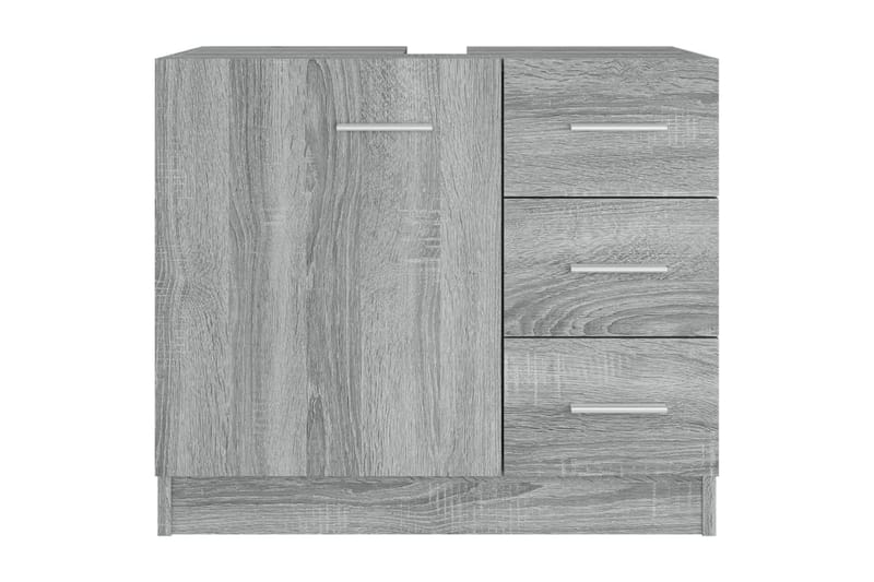 beBasic Tvättställsskåp Grå Sonoma 63x30x54 cm konstruerat trä - Grey - Hus & renovering - Kök & bad - Badrum - Badrumsmöbler & badrumsinredning - Badrumsskåp