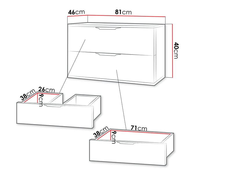 Brig Badrumskommod - Mattvit med guldfärgade handtag - Hus & renovering - Kök & bad - Badrum - Badrumsmöbler & badrumsinredning - Badrumsförvaring